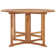 Folding Patio Dining Table 43.3"x29.5" Solid Wood Teak