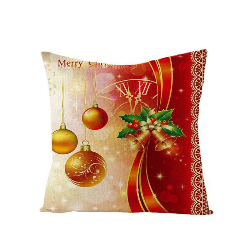 4 x Housse de coussin de Noël pour ensemble de coussins décoratifs pour canapé