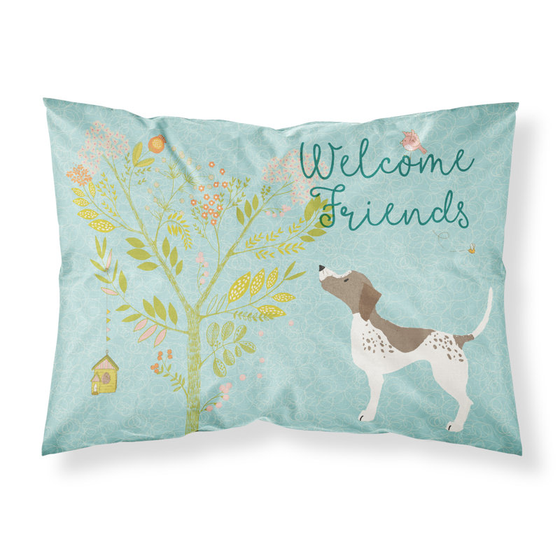 Taie d’oreiller welcome friends, Chien de chasse