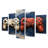 White And Red Ps Video Game Controllers - Video Games Multipanel Wall Art Set