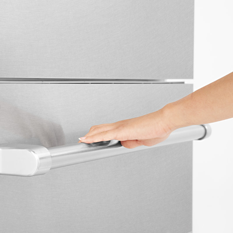 ZLINE 30 Autograph Edition 16.1 cu. ft. Built-in 2-Door Bottom Freezer Refrigerator with Accent, Stainless Steel