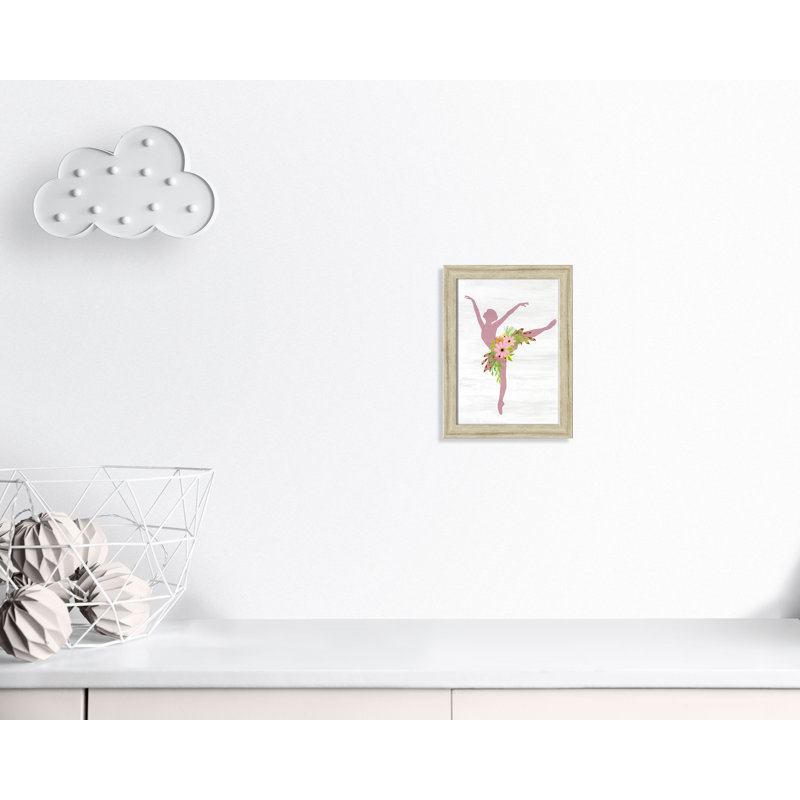 Ballet toute la journée 3, H 16 po x l 12 po x P 0,63 po, Encadrement beige