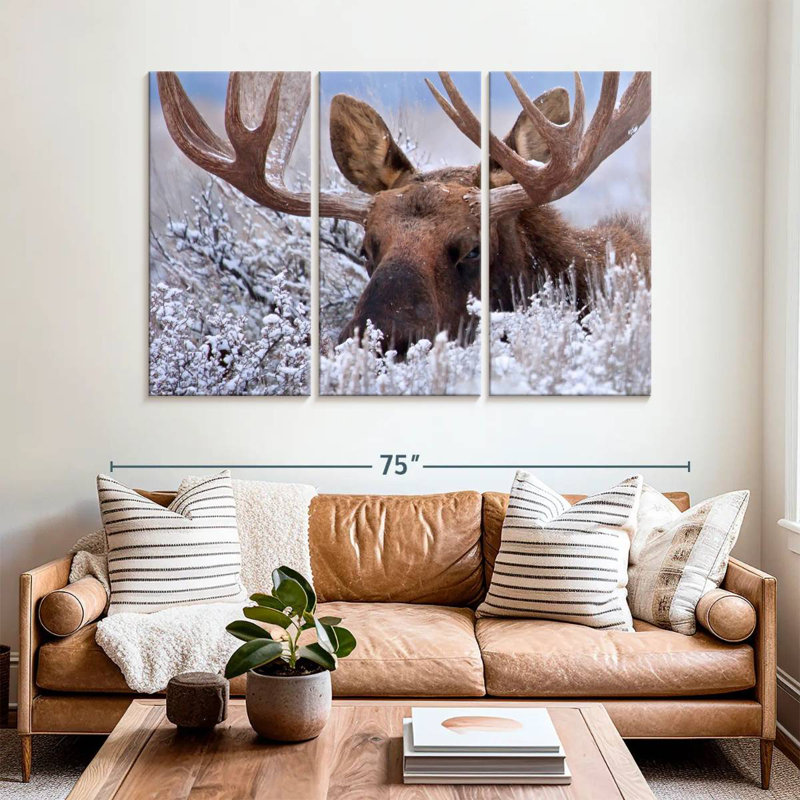 Hiding Moose, 42" H x 65" W