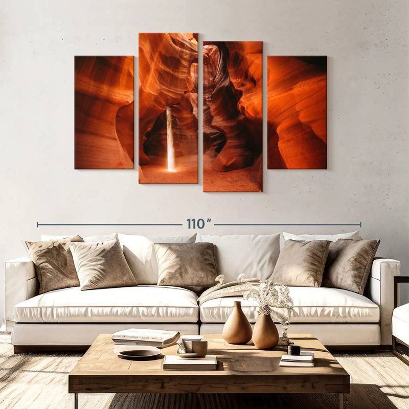 Alvord Antelope Canyon Sunray, 54" H x 84" W