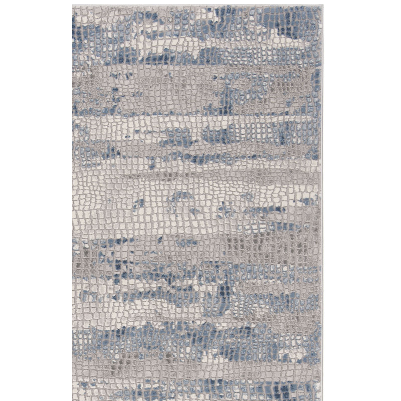 Wendi Performance Abstract Rug, Square 6'7"