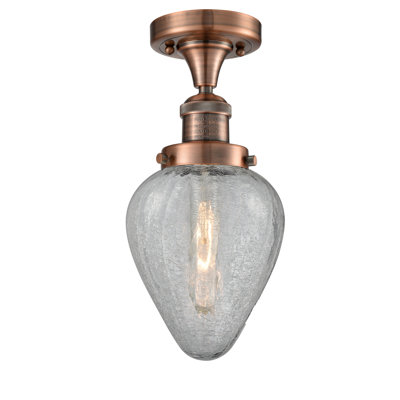 Shauna Glass Semi Flush Mount