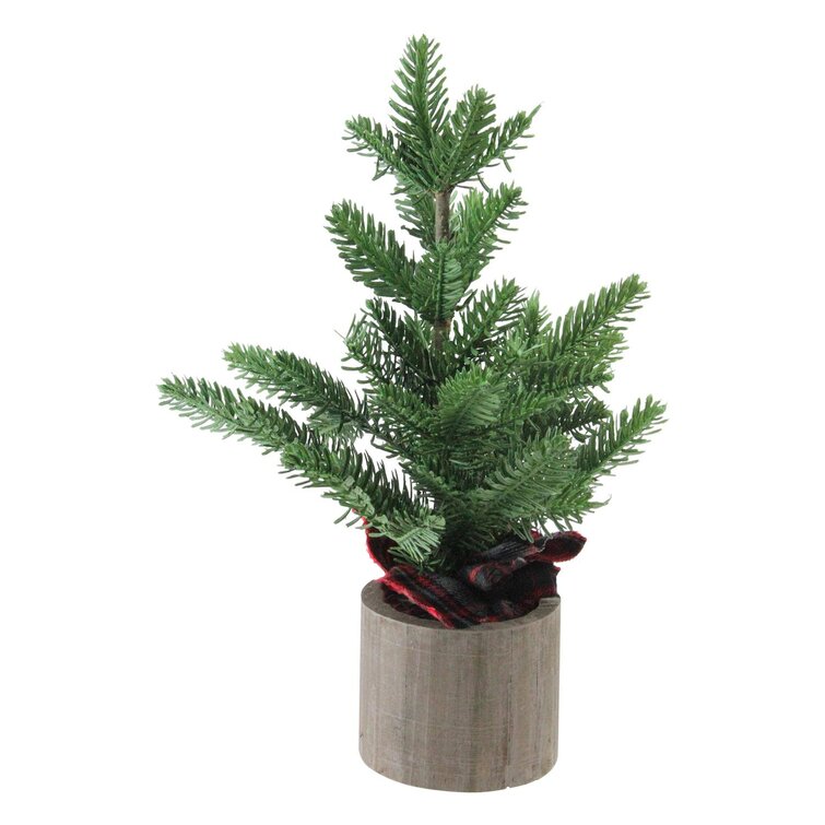 Northlight 1.3' Potted Pine Medium Artificial Tabletop Christmas Tree ...