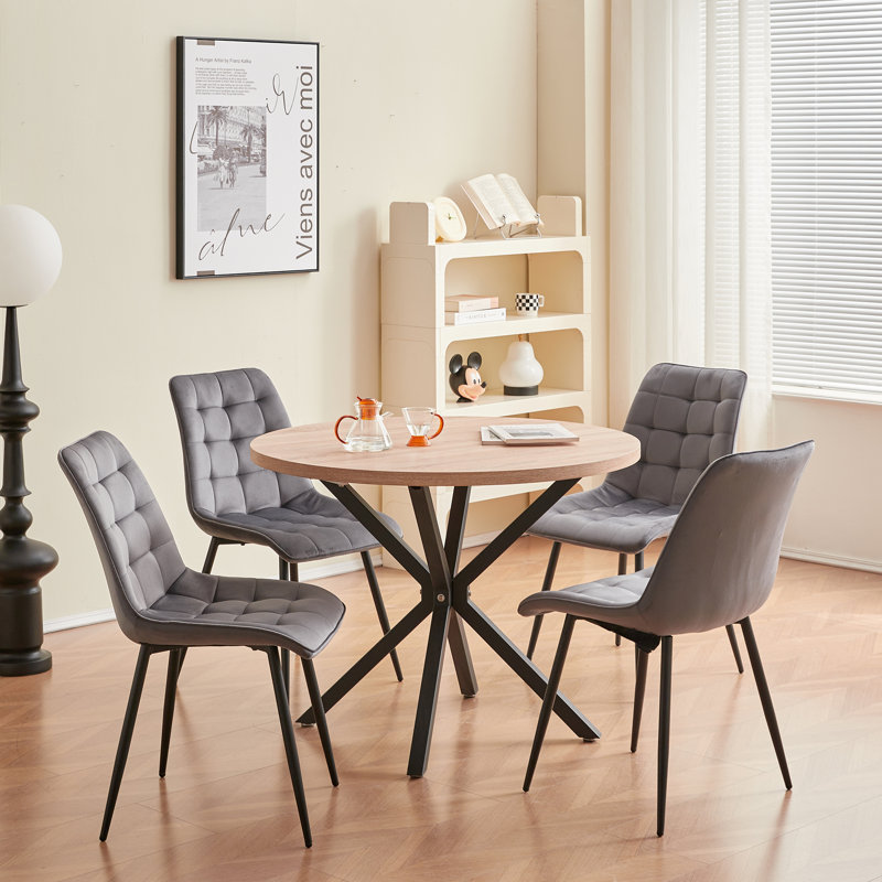 Dining Set, Light Grey