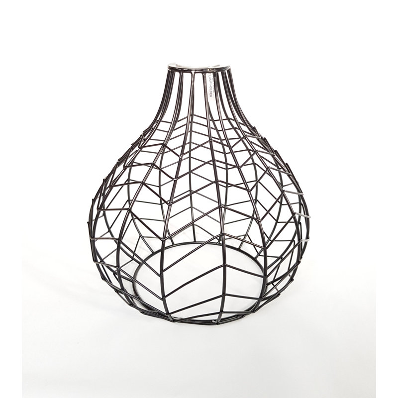 26cm H Metal Novelty Lamp Shade ( Screw On ) in Black