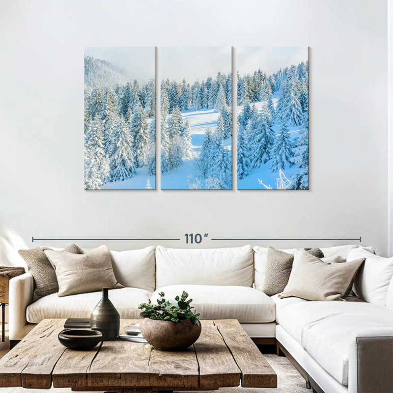 Alvord Pine Winter Wonderland, H 48 po x l 74 po