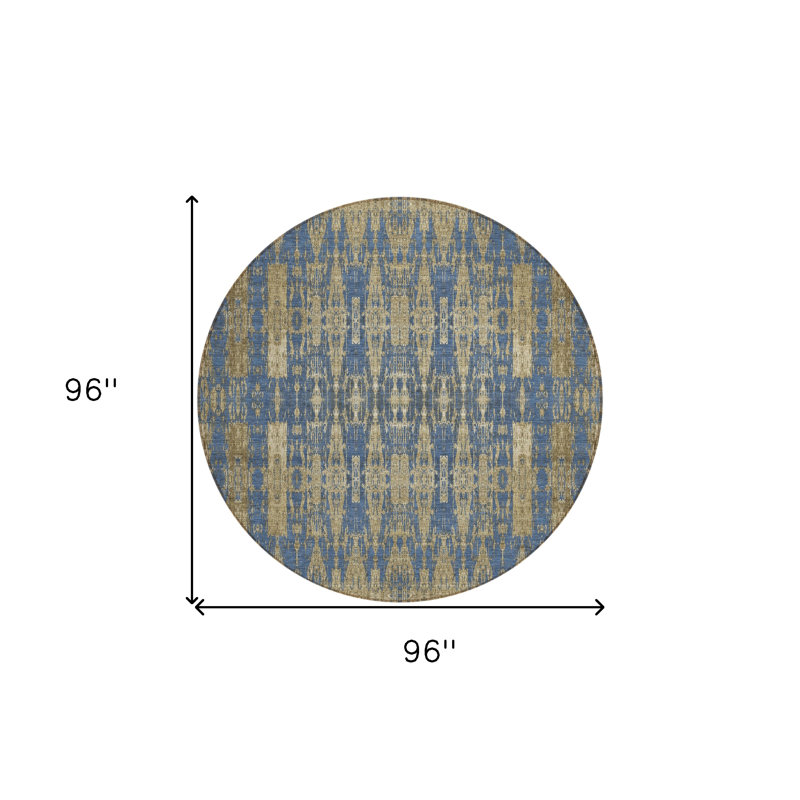 Tapis d'intérieur rond 8 po
