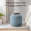 Repose-pieds rembourré bleu 17 po Sfera-243124155