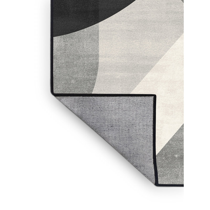 Tapis gris moderne et contemporain lavable à la machine Bensonhurst, 3x5