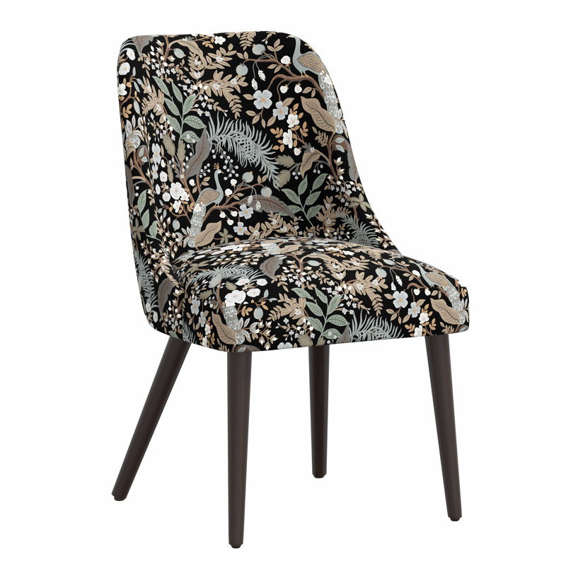Tara Dining Chair, Rpc Peacock Black Linen
