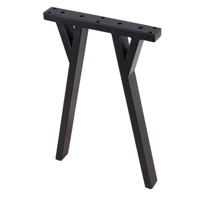 2x 18'' Bench Legs,vintage Steel Dinning Table Bench Legs, Coffee Table Legs,computer Desk Legs,industrial Kitchen Table Legs,black