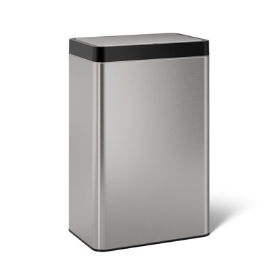 Poubelle en acier inoxydable 13 gallons sans contact