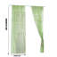 4 panneaux de rideaux transparents en forme de feuille de saule, rideaux décoratifs en gaze de style pastorale pour la chambre à coucher, 39,37 x 78,74 po, vert