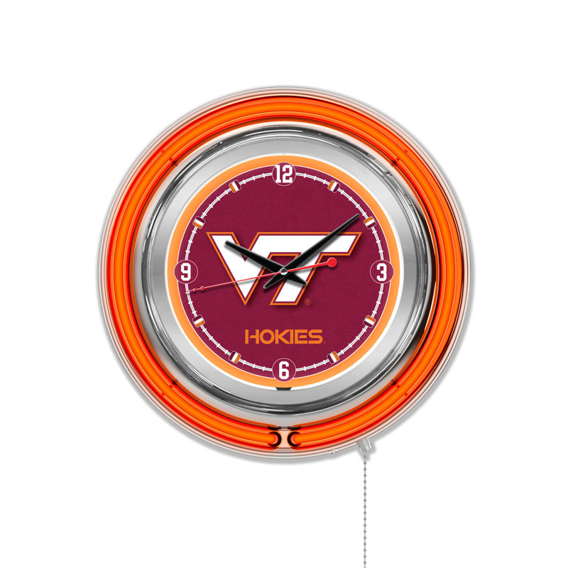 Horloge murale 15 po NCAA, Virginia Tech