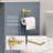 Sereno Brushed Gold 4 pieces Decorative Bathroom Hardware sets-126364238