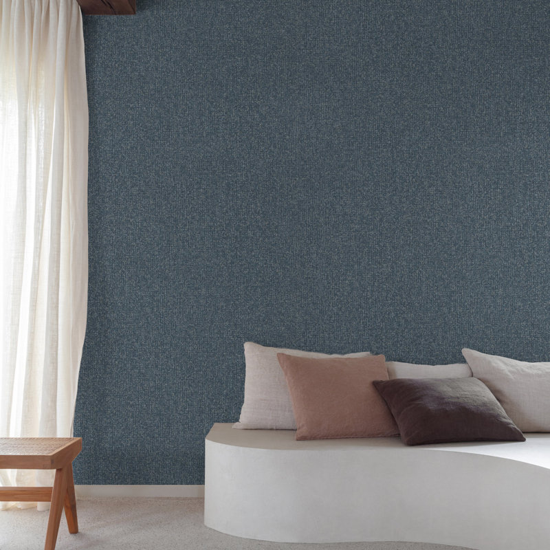 Surfaces Collection Stone Texture Wallpaper Roll, Light Grey