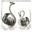 2 pièces statues cygne sculpture souvenir cadeau statue en céramique décoration-2117702591
