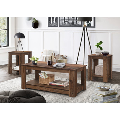 Ensemble de tables basses 3 pièces Chasity