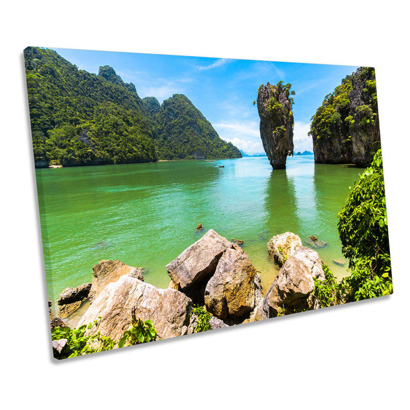 Thailand Beach Phuket - Wrapped Canvas Print, 81.3cm H x 121.9cm W x 4cm D