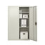 Burgoyne Metal Storage Cabinet with Lock, 2 Door 3 Shelf Storage Cabinet for Home, Office ,Garage