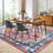 2x3 Boho Vintage Medallion Rug – Washable Floral Print, Low-Pile, Non-Slip Soft Carpet for Dining Room, Office, Bedroom-1394296652
