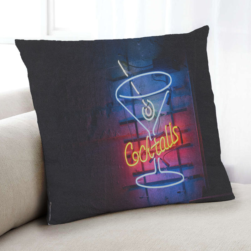 Coussin Neon Neon 177, Microsuède