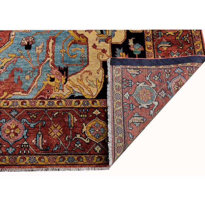 Elegant Wool Oriental Area Rug, Runner 2'6" x 12