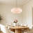 6-Light Modern Drum Chandelier with Linen Shade