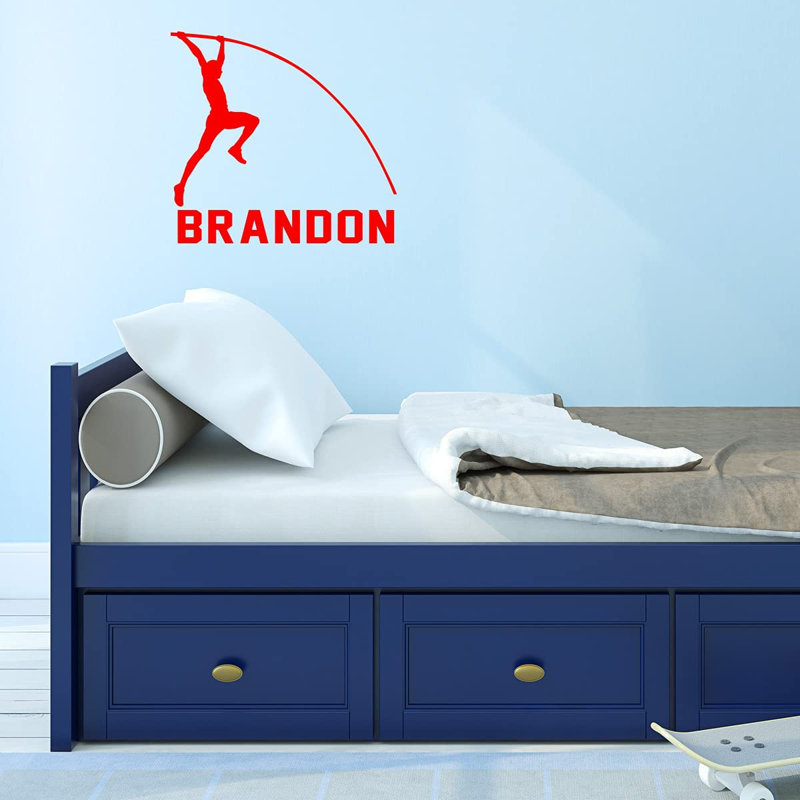 Text & Numbers Non-Wall Damaging Wall Decal, 18" H x 19.5" W, Red