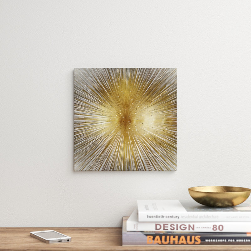 «Radiant», impression sur toile tendue, H 12 po x l 12 po x P 1,5 po, Toile tendue