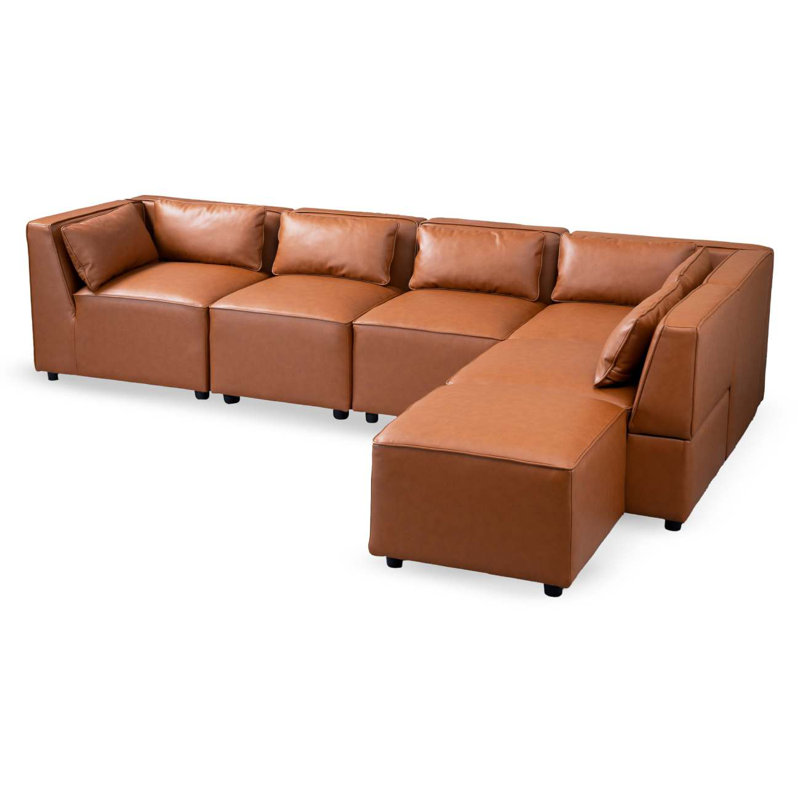 Vegan Leather Modular Sofa
