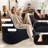 Boneless 65" Chenille Curved Sofa-78577156