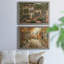Jane's Courtyard II - ensemble de 2 peintures sur toile encadrées-864918371-864918372