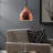 Dimple Half-Sphere Rose Gold Pendant Light-682336623