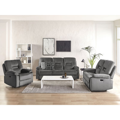 Aldea 3 - Piece Velvet Living Room Set