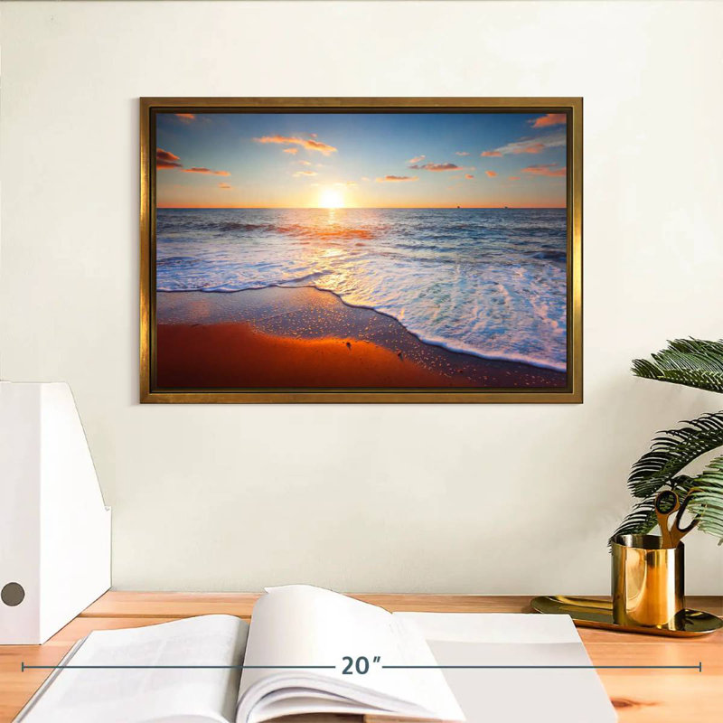 Siesta Maulik, Cadre flottant doré, 13 po x 9 po