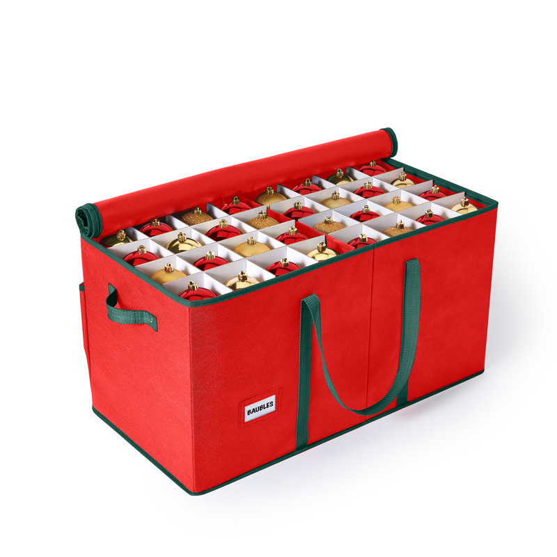 Angi Ornament Storage, Red