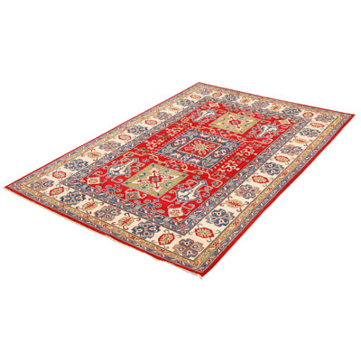 Montejo One-of-a-Kind 6'6" X 9'9" New Age Wool Area Rug in Red