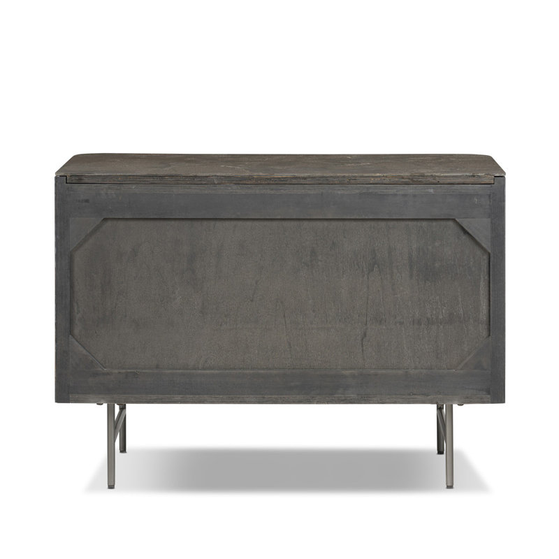 Fletcher 2 - Drawer Nightstand, Black