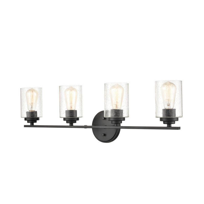 Éclairage pour meuble-lavabo 4 lumières Crandall, Noir