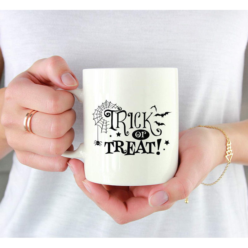 Grande tasse à café astuce ou treat spiderweb Vernet