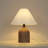 1-Light Ceramic Table Lamp with Linen Shade