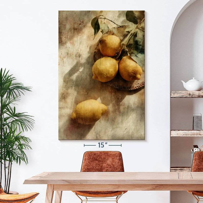 Rustic Lemons, 51" H x 34" W
