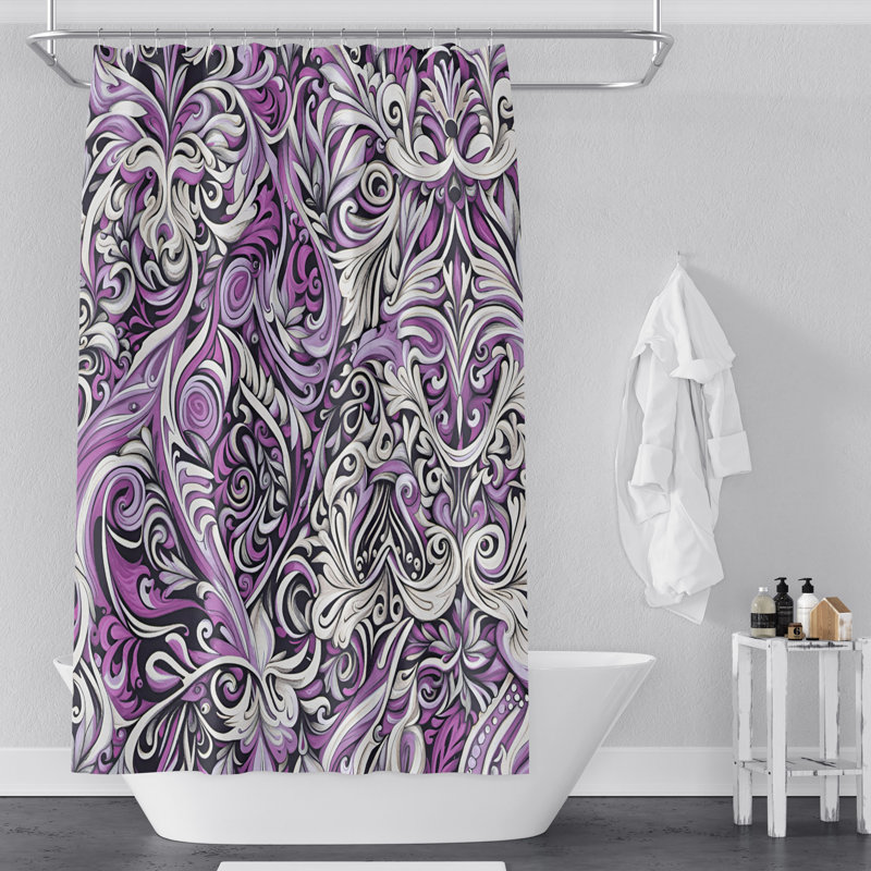 Wellesley Abstract Shower Curtain, 70" W x 72" L