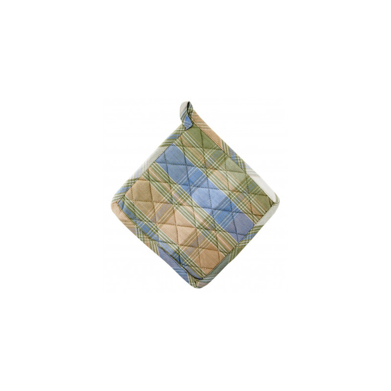 August Grove® Waterloo Plaid Cotton Potholder Set