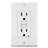 Leviton SmartlockPro 15 Amp 125 Volt Duplex Watthite GFCI Outlet 5-15R 1 Pack